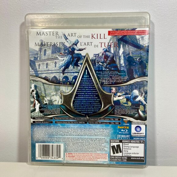 Assassin's Creed Greatest Hits (Sony PlayStation 3, 2007) - CIB - Tested - Picture 2 of 5